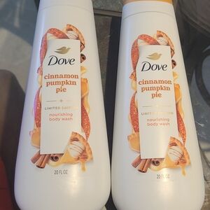 Dove Cinnamon Pumpkin Pie Nourishing Body Wash - Limited Edition X 2 BOTTLES NEW